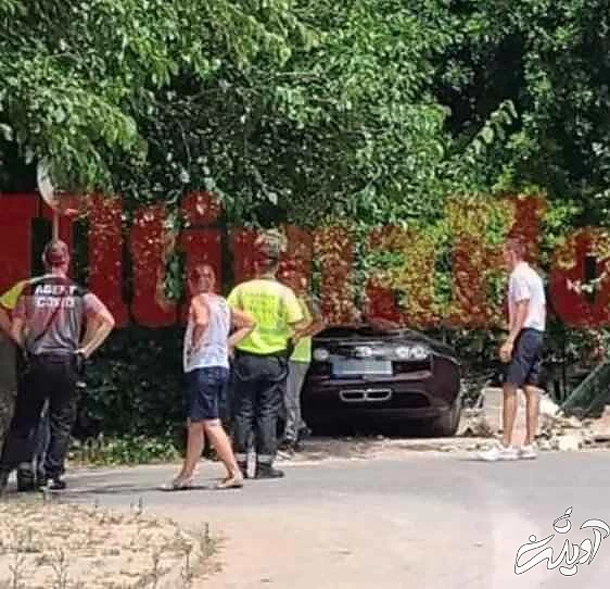 تصادف شدید رونالدو با خودرو گرانقیمتش - عکس